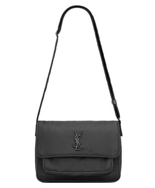 Saint Laurent Niki Messenger In Econyl 757146 Black